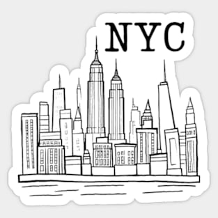 nyc doodle art 2024 pt3 Sticker